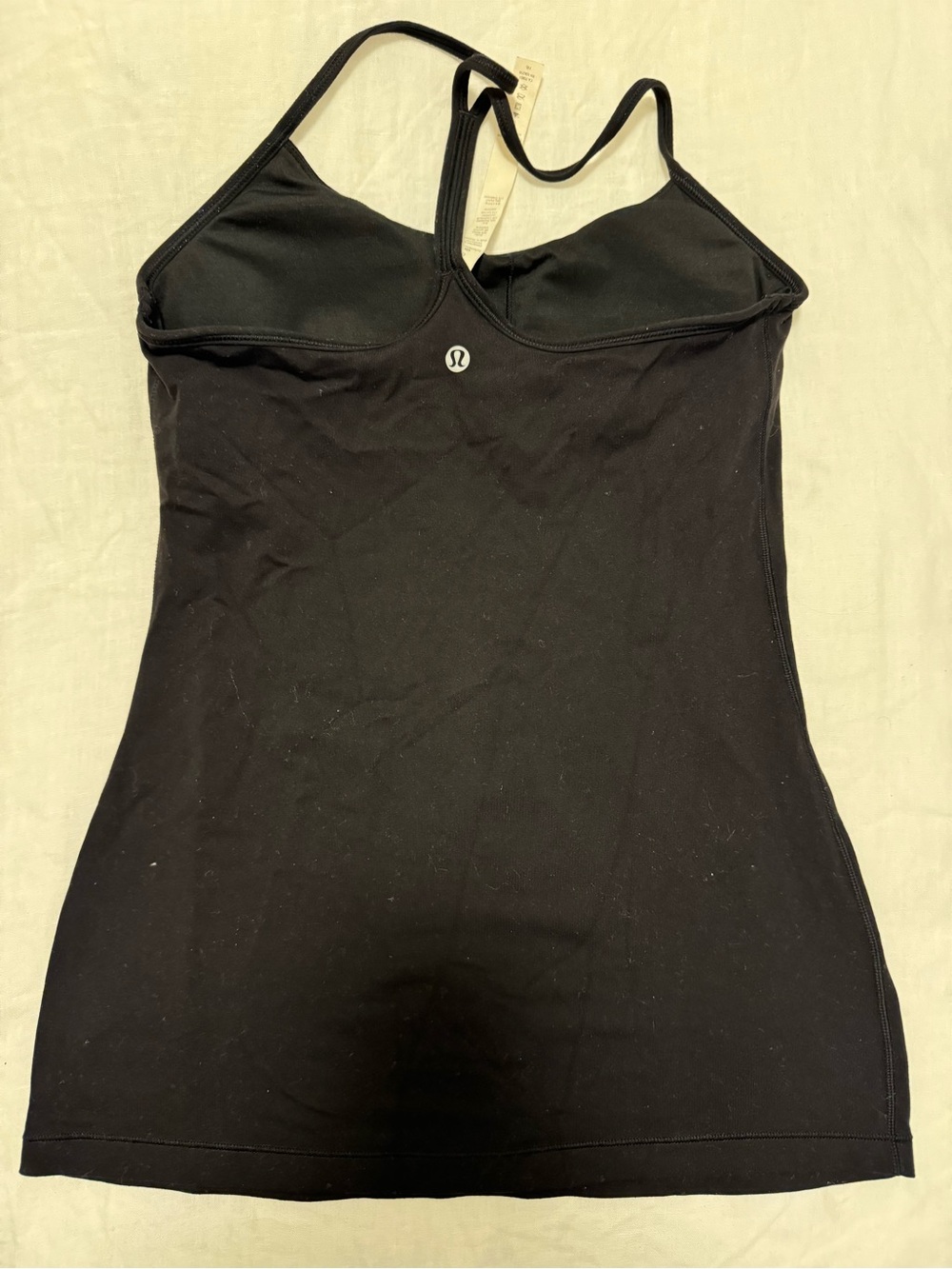 lululemon athletica Black Built-In Bra Tank with Racerback